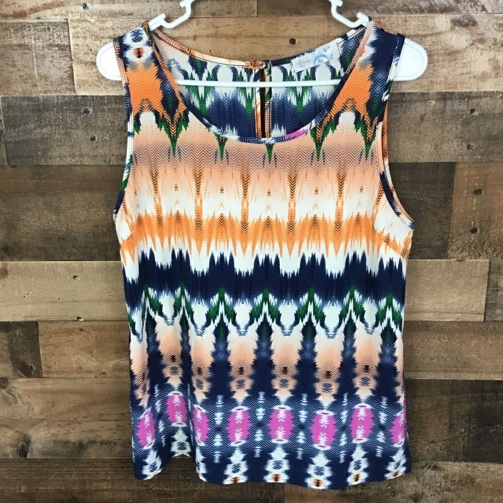 Whimsy Tank Top Multi Colored Print Medium - Picture 3 of 10
